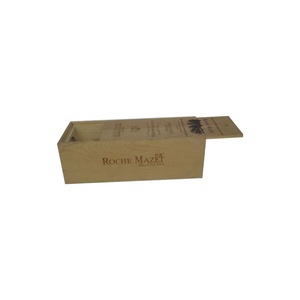 Bouteille de vin en bois verre paquet boîte-cadeau Gin <span class=keywords><strong>Tequila</strong></span> Champagne liqueur alcool trésor boîtes d'emballage - Product Image 1
