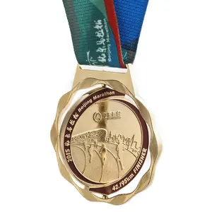 Bán Sỉ Huy Chương Vàng Thể Thao Marathon Hợp Kim Kẽm Với Cúp Fiesta Chất Lượng Cao Huy Chương Kim Loại 3d Tùy Chỉnh Trống