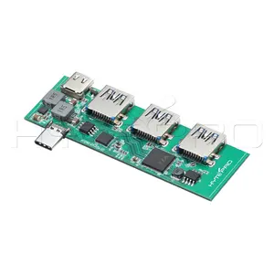 Hytepro carregador rápido e transferência de dados, pd pcb 4 portas usb 2.0 3.0 tipo c hub pcba para computador portátil