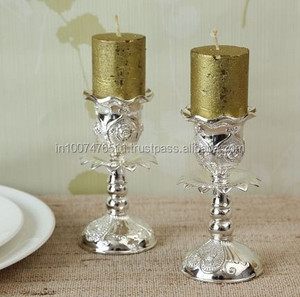 Bougeoir en laiton décor à la maison élégant autres bougeoirs lanternes bocaux à bougies - Product Image 1