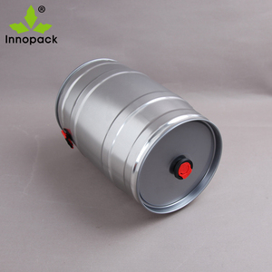 Mini <span class=keywords><strong>fût</strong></span> à <span class=keywords><strong>bière</strong></span> en acier inoxydable imprimé pour brassage maison, 5 litres avec fermeture et robinet - Product Image 4