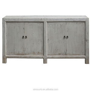 الصينية العتيقة الجملة الأثاث غسل غرفة المعيشة البيضاء خزانة جانبية - Product Image 1