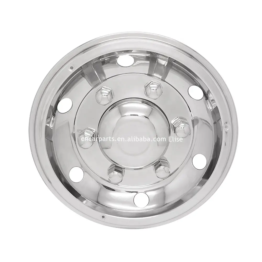 luxury 17.5 inch truck Stainless Steel rear wheelcover hubcap