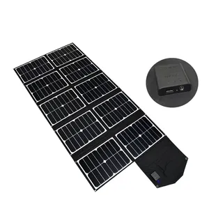 Carregador solar portátil de 5v e 18v, carregador solar dc 9v 12v, carregamento rápido, rv, acampamento, bateria solar, para amazon ebay, shopify seller
