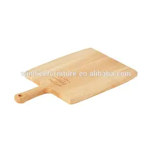 Quality Assured Custom Made Square Cheese Board Low Cost Eco-Friendly Bamboo Cutting Tray with Handle for Kitchen Use