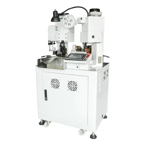 Full automatic thick wire cutting stripping crimping machine wire twisting crimping terminal machine