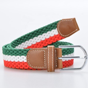 <span class=keywords><strong>Ceinture</strong></span> en toile <span class=keywords><strong>tressée</strong></span> <span class=keywords><strong>élastique</strong></span>, de marque, pour hommes et femmes, en tissu extensible - Product Image 4