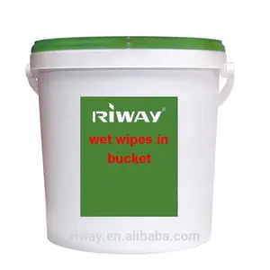 wet wipes in bucket