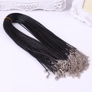 Korea wax snake rope string necklace cord with lobster clasp