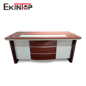 Table <span class=keywords><strong>de</strong></span> bureau en mélamine en forme <span class=keywords><strong>de</strong></span> L, grande table <span class=keywords><strong>de</strong></span> direction design - Product Image 1