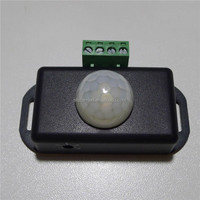 Interrupteur variateur LED avec capteur PIR 12V 24V, fonction minuterie de mouvement, contrôle de signalisation, contrôleur PIR, bande lumineuse LED