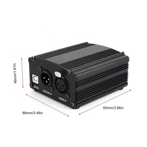 Fuente de Alimentación Phantom de 48V con USB para Micrófono de Condensador Profesional de Alta Sensibilidad, Fuente de Alimentación para Micrófono de 48v - Product Image 3