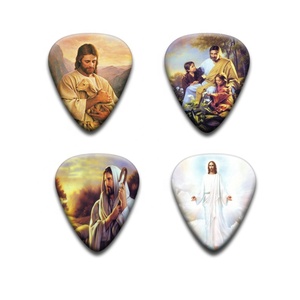 Cheerhas Giá Tốt Nhất Tùy Chỉnh In Trống <span class=keywords><strong>Guitar</strong></span> Chọn Chúa Giêsu Loạt 0.46 0.71 081 0.88 0.96 Có Dây Cụ Các Bộ Phận Phụ Kiện - Product Image 2