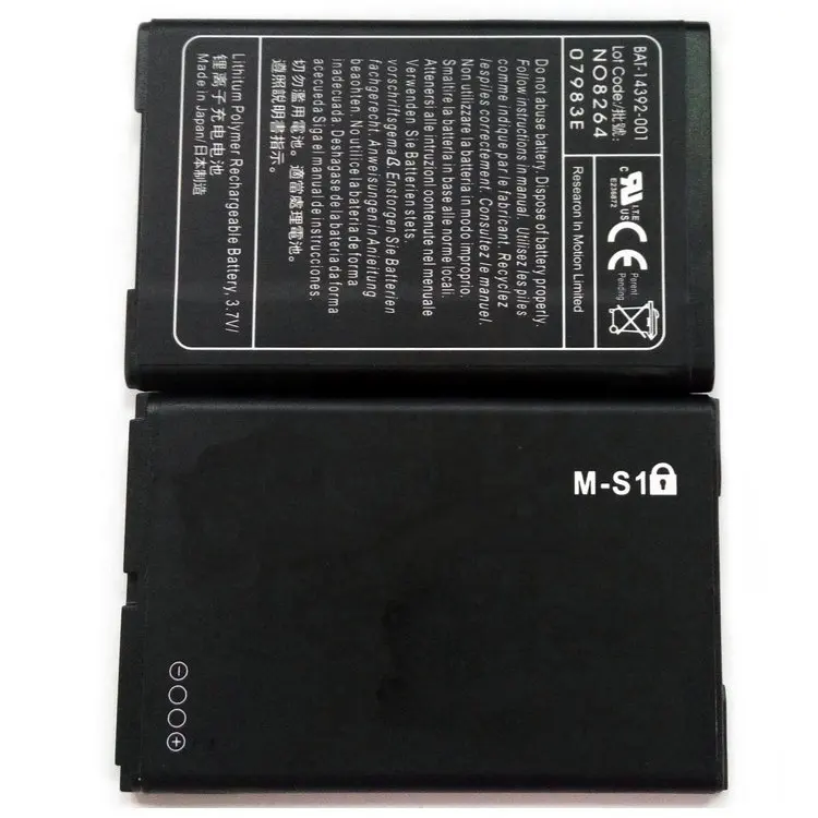 China OEM 0 cycle MS1 cell phone battery 1500mah for blackberry 9000 lithium battery