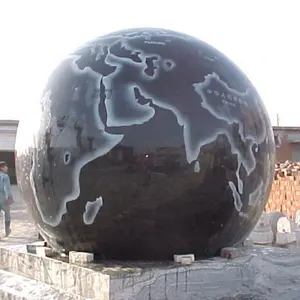 Фонтан с украшением в виде шариков в вращающийся каменного фонтана воды Сфера