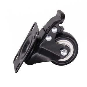 1.5 zoll kleine castor mit insgesamt bremse <span class=keywords><strong>PVC</strong></span> möbel <span class=keywords><strong>caster</strong></span> rad (Pack von 4) - Product Image 5