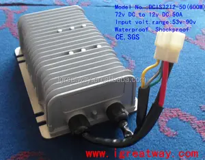 Su geçirmez izole 72V 12v, 50a dc dc dönüştürücü 600w