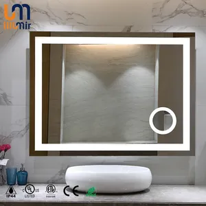 Anti-sis Özelliği Büyük Duvar Kozmetik Ayna Makyaj Led Ayna Banyo Kullanımı Için