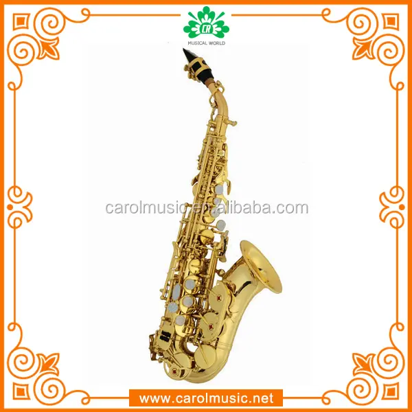Saxofone personalizado profissional curva sino soprano