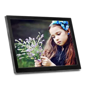 2024 Ready to ship DPF-1540 sex girl movie MP3 player full HD LCD screen 15.4 inch video digital picture frame