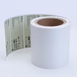 Etiquetas impermeables de alta temperatura, etiqueta de impresión personalizada, etiqueta adhesiva barata