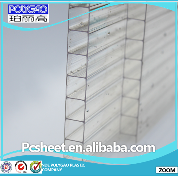 Polycarbonate feuille de soleil pc matériaux de toiture pc auvent