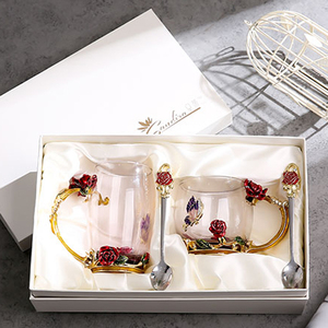 Plomo flor tazas regalo de bodas de <span class=keywords><strong>cristal</strong></span> artículos para el hogar - Product Image 6