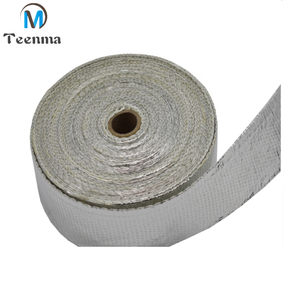 Yüksek sıcaklığa dayanıklı gümüş alüminyum folyo fiberglas bant egzoz <span class=keywords><strong>Wrap</strong></span> bant - Product Image 5