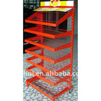 Support de panier suspendu, 10 pièces, promotion de magasin à personnaliser, fixation de fil en acier inoxydable, criss pour vente en gros