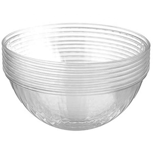 Round Disposable Serving <strong>Bowls</strong> <strong>Snack</strong> <strong>Bowls</strong> Clear Plastic Serving <strong>Bowls</strong> for Parties - Product Image 2