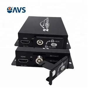 Vehicle Surveillance System 2CH HD Mini MDVR Supports AHD 5MP