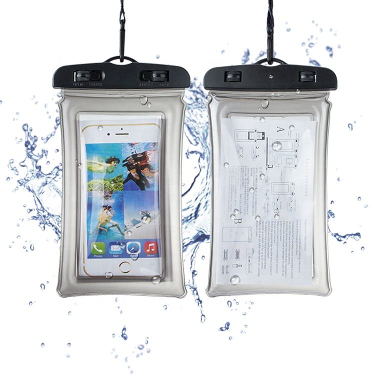 PVC Inflatable Waterproof Floating Phone Bag