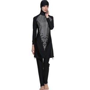 YSMARKET Abbigliamento Etnico Stampa Costumi Da Bagno Delle Donne Della Signora Islamico Musulmano Della Copertura Completa di Costumi Da Bagno di Nuoto del <span class=keywords><strong>Beachwear</strong></span> di Medio Oriente Costumi - Product Image 6