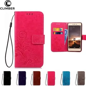 Impresión caja de teléfono de cuero Flip cartera para xiaomi mi A1 5x6 redmi nota 3 4A <span class=keywords><strong>4</strong></span> 4X 5A stand card slot teléfono casos - Product Image 1