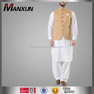 Cao Cấp Pakistan Tan Mens Cotton Shalwar Kameez - Product Image 1
