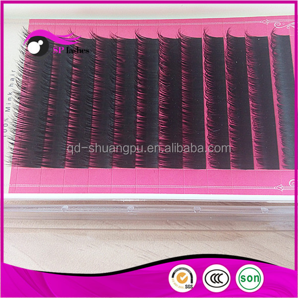 Haute Qualité 0.15mm Réel Vison Cheveux Faux Cils Extensions Vison Cils
