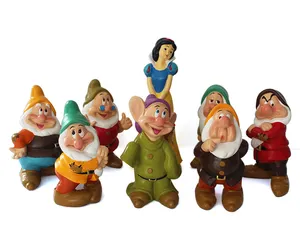 Figure personnalisée princesse et gnome statue ornement de jardin résine cuatom figurine enfants jouet