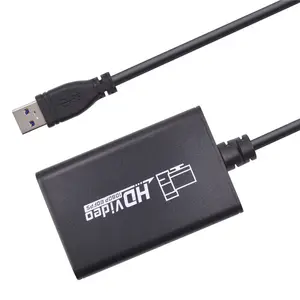 Video Capture Card HDMI Ke USB3.0, Mendukung Input YUY2 4K Tanpa Penundaan Streaming LANGSUNG Video 4K dengan Loop Capture Game
