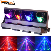 Guangzhou produjo 2018 RGBW 4 en 1 centros de entretenimiento LED Quad barril espejos cremallera de rayo escáner de luz