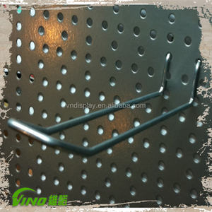 Support en métal noir pour panneau perforé, support rotatif pour présentoir d'ornements en métal, support rotatif pour panneau perforé, présentoir de comptoir en métal - Product Image 5
