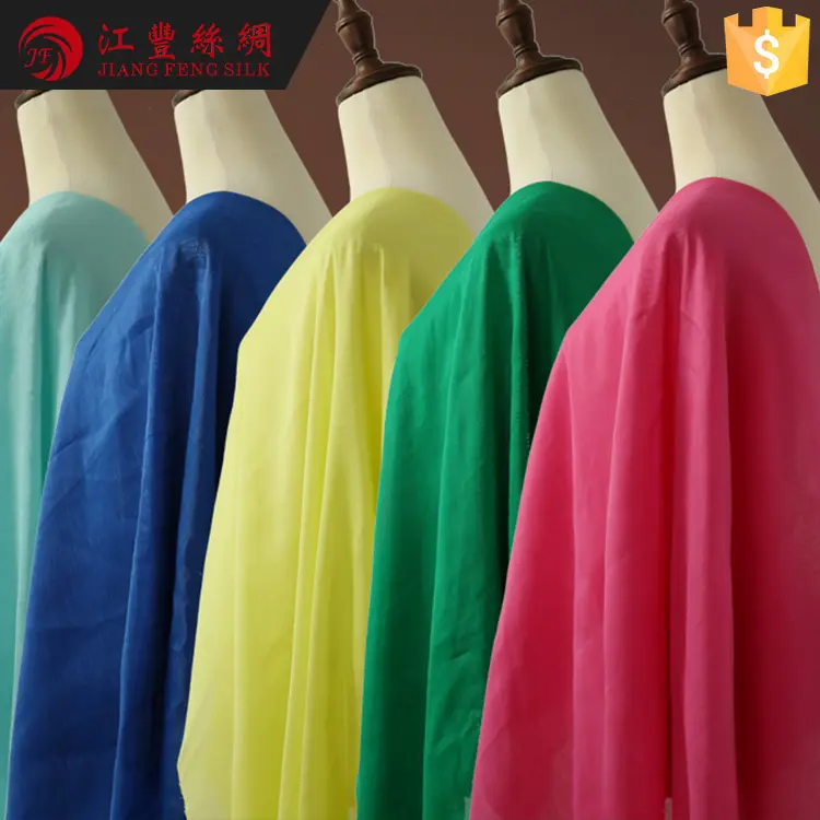 E7 Underwear Raw Material Dress Patterns Silk Chiffon For Scarf