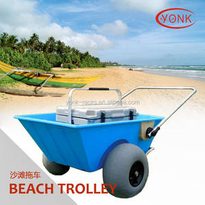 <span class=keywords><strong>Chariot</strong></span> de <span class=keywords><strong>plage</strong></span> avec 2 roues pneumatiques gonflables de 12 pouces - Product Image 3