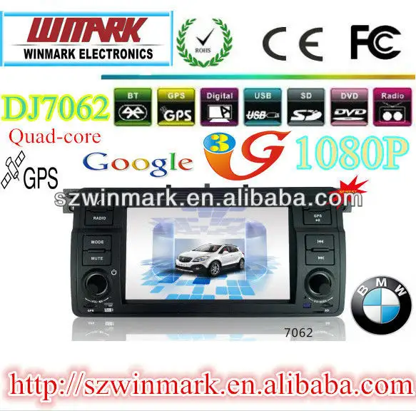 DJ7062 7 "сенсорный ЖК-экран DVD-плеер для BMW E46/M3 MTK3360 (Win CE 6.0) Canbus/GPS/BT/RDS/Radio/TV/Ipod/3G/SWC/PIP т.д.