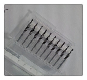 3.175*1.0*0.5mm una flauta izquierda-helicoidal de corte/sólidos de carburo cnc router bits/cnc Herramientas/fresas serie aaa - Product Image 1
