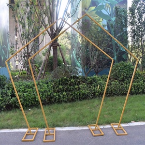 Arche de mariage en métal, robuste, support rond, pour jardin et mariage, arc - Product Image 5