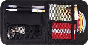 Mini support de documents de voiture, pochette de rangement pour l'enregistrement et la sécurité-organisateur de pare-soleil de voiture - Product Image 2