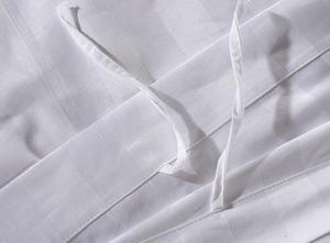 Ensemble de literie d'hôtel en coton 100% 300TC avec rayures de 3 cm, housse de couette et drap pour <span class=keywords><strong>Airbnb</strong></span> - Product Image 6