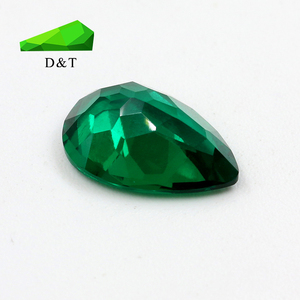 Lab Creed-piedra emarald de 6x8mm, Gema suelta sintética colombiana, cultivada en laboratorio - Product Image 2