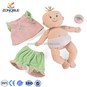 Poupée en tissu personnalisée, poupée en peluche douce pour bébé <span class=keywords><strong>avec</strong></span> ensemble de vêtements amovibles et accessoires - Product Image 1
