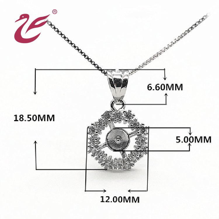 Plata barata joyería de perlas de agua dulce conjuntos de montaje para las mujeres pendiente conjunto